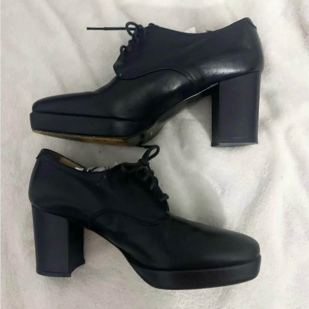 Vintage lace up heels from Italy